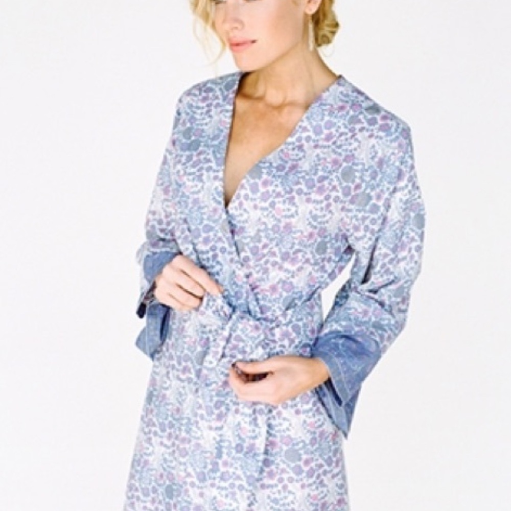 PLUM PRETTY SUGAR PINK PURPLE BOHEMIAN ROBE COTTON MEDIUM